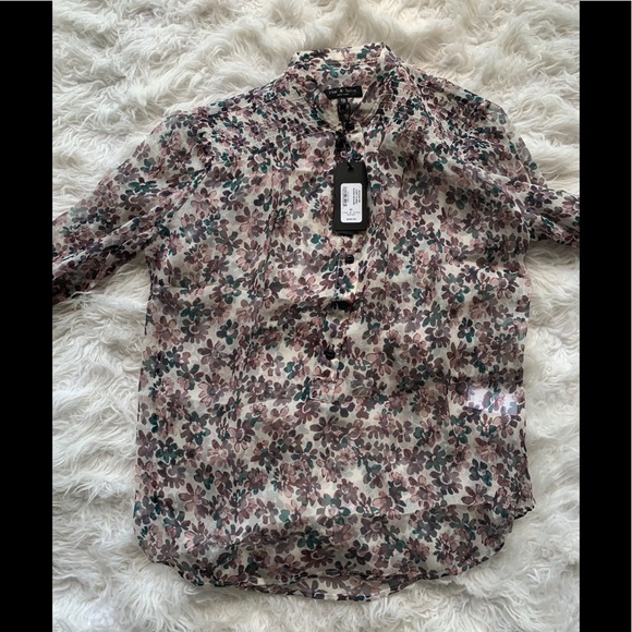 Rag & Bone Ivory Floral Susan Blouse - Picture 9 of 9